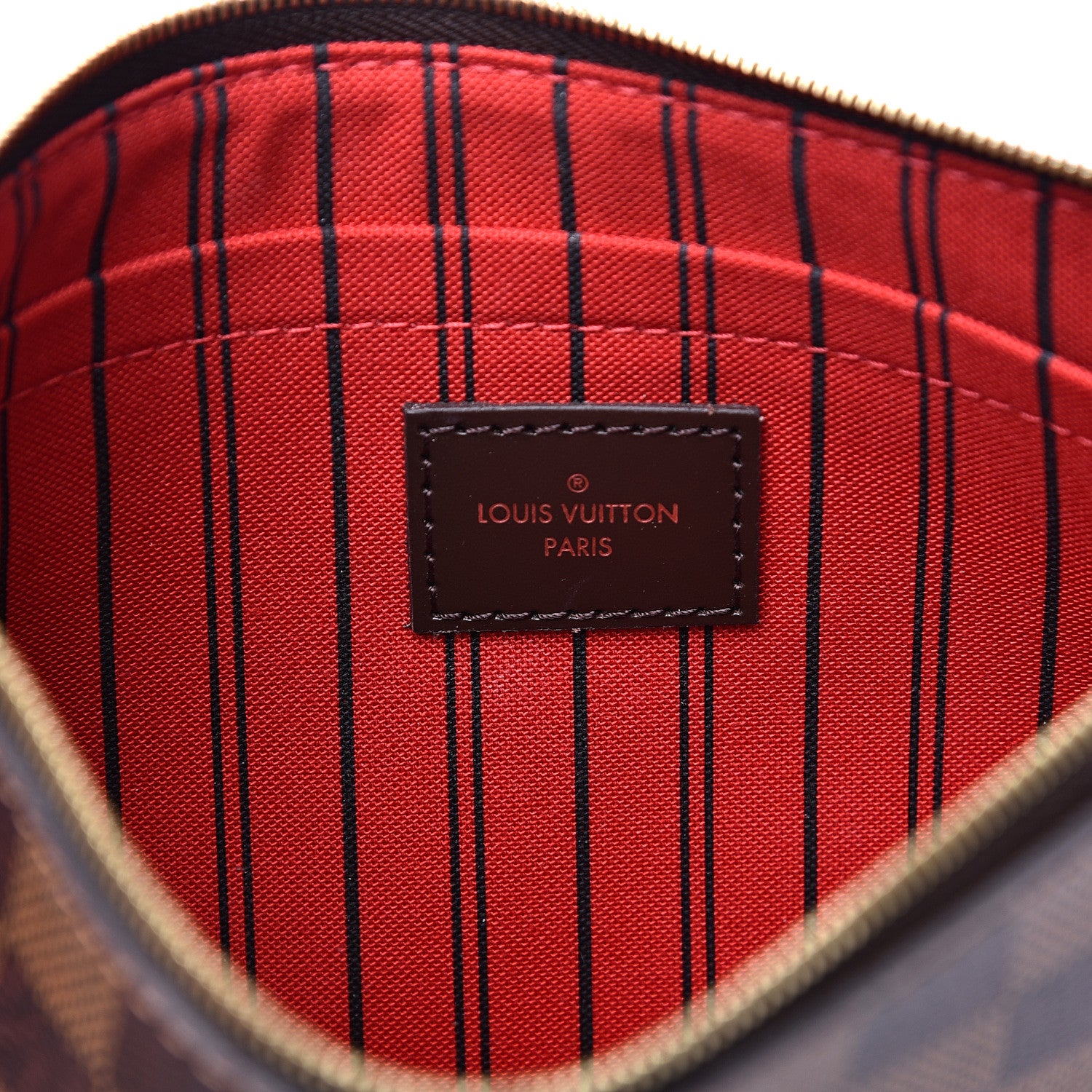 Louis Vuitton Damier Ebene Neverfull MM GM Pochette 5 of 6