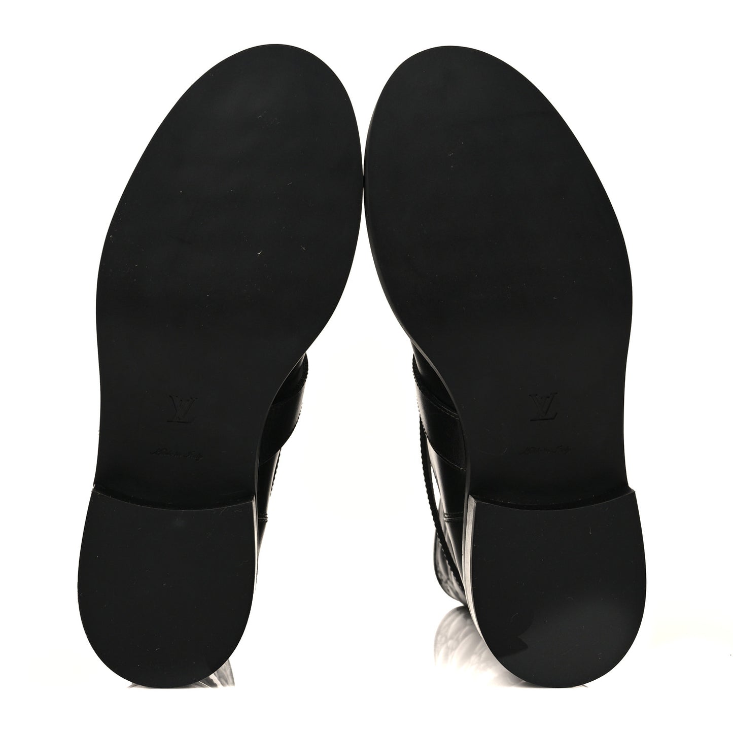 Calfskin Embossed Monogram Rebellion Half Boots 37.5 Black