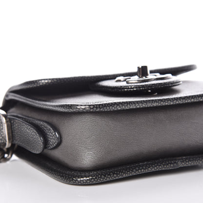 Chanel Iridescent Calfskin Mini Back To School Crossbody Flap Anthracite 5 of 12