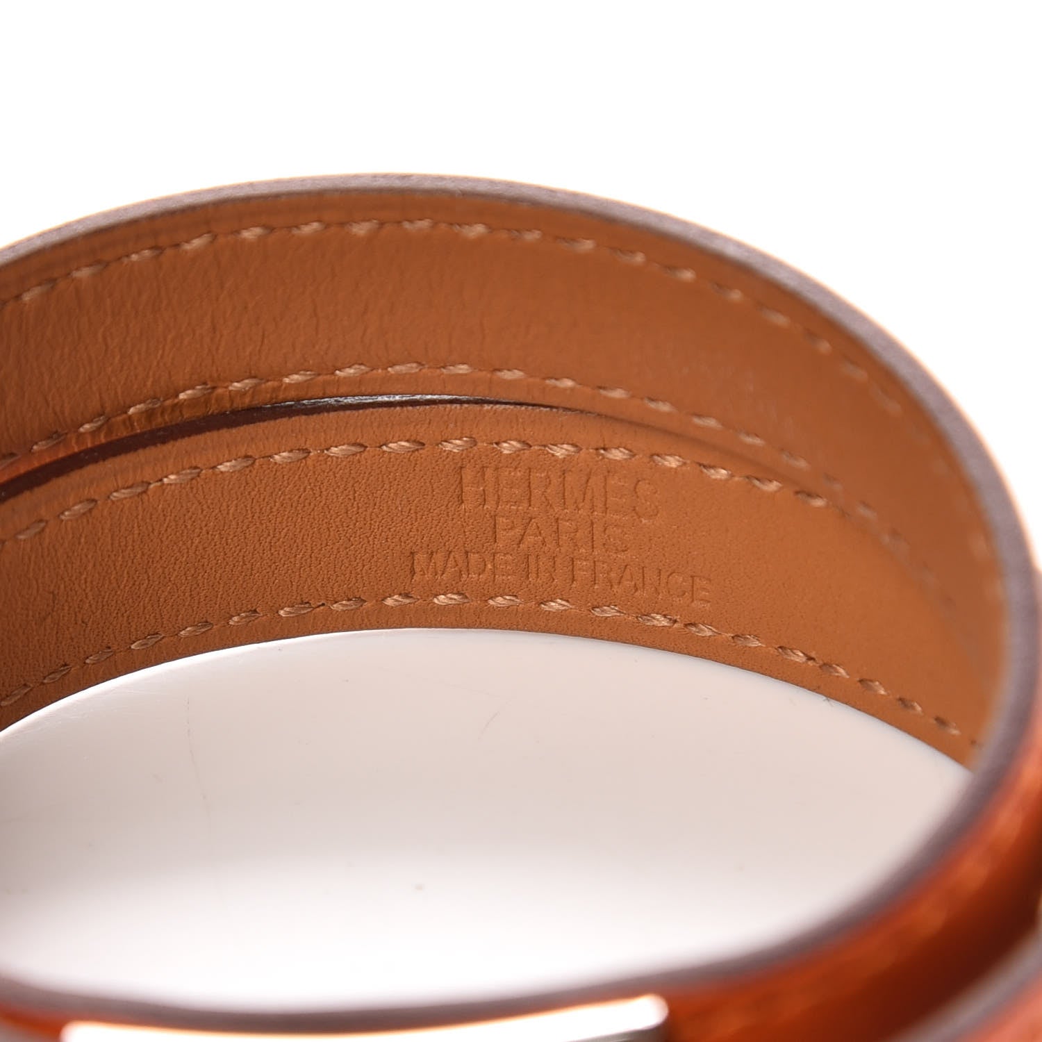 Hermes Box Kelly Double Tour Bracelet M Orange 4 of 7