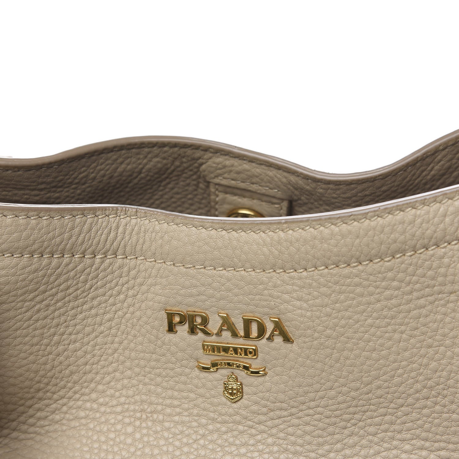 Prada Vitello Daino Shoulder Bag Sabbia 12 of 14