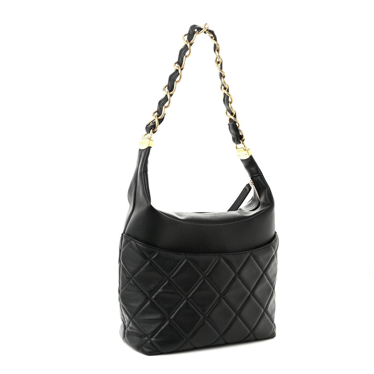 Chanel Calfskin Quilted Close To Me Hobo Black 3 of 10