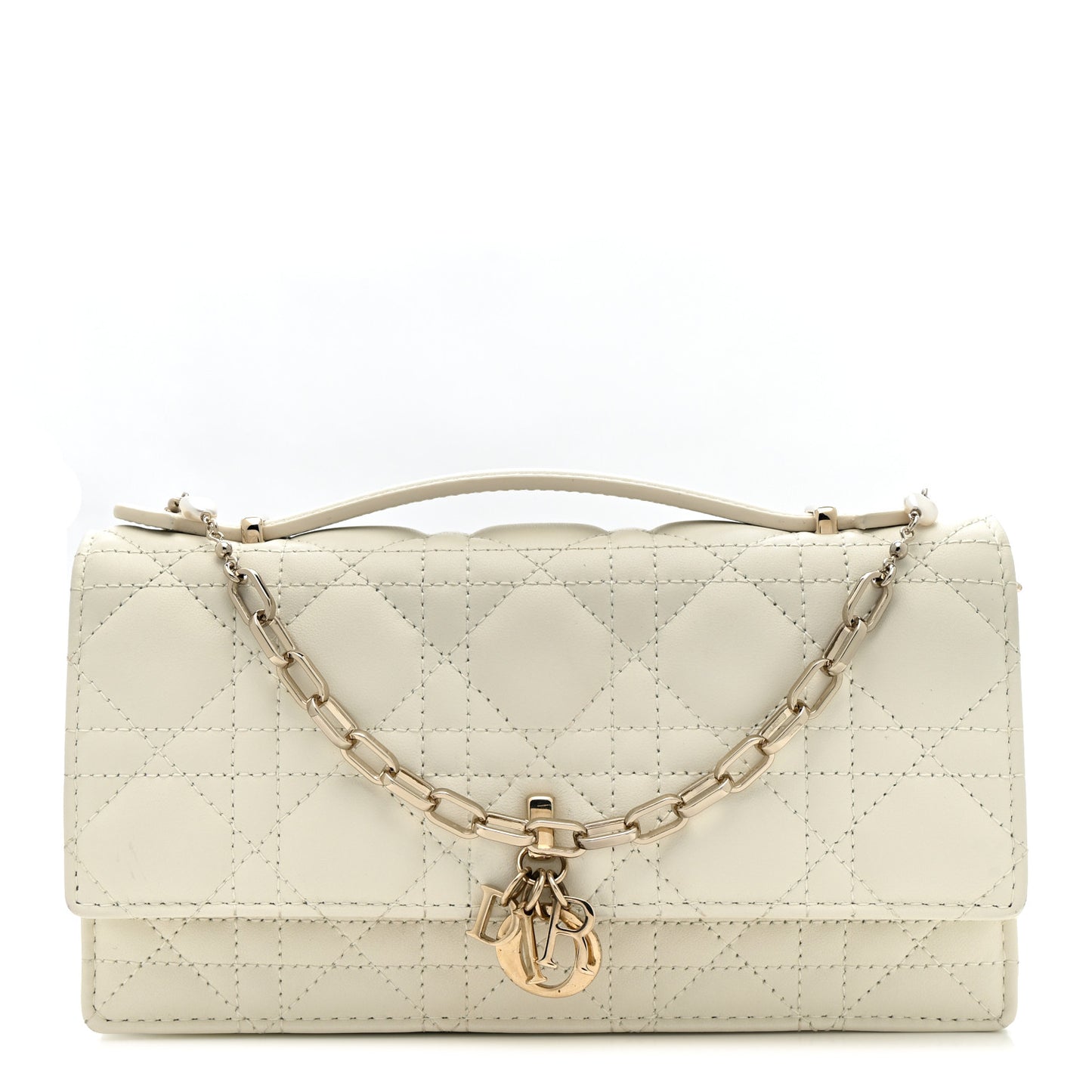 Lambskin Cannage Mini My Dior Bag Latte