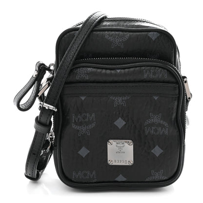 MCM Visetos Crossbody Pouch Bag Black 1 of 10