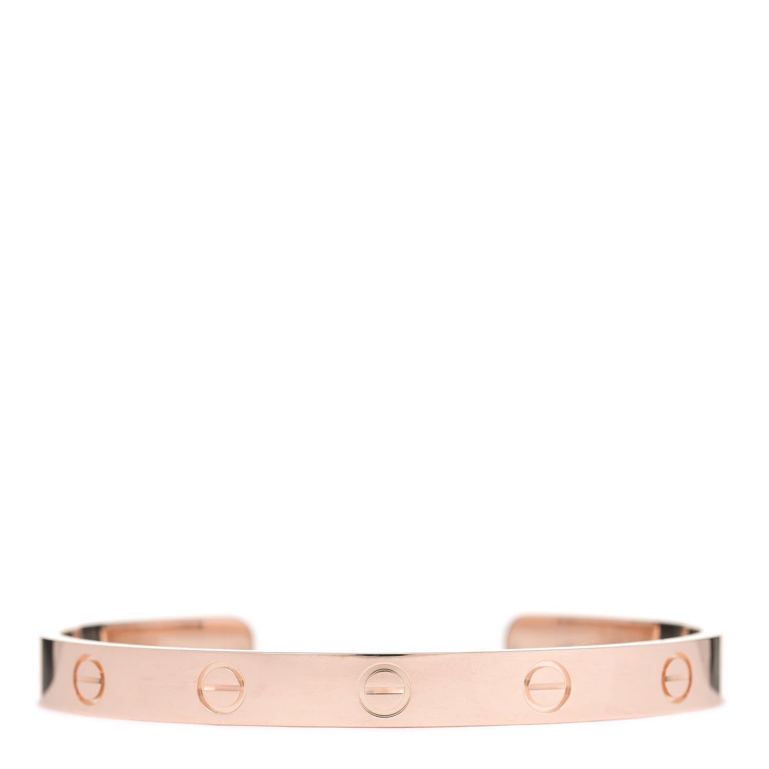 Cartier 18K Pink Gold LOVE Cuff Bracelet 17 1 of 4