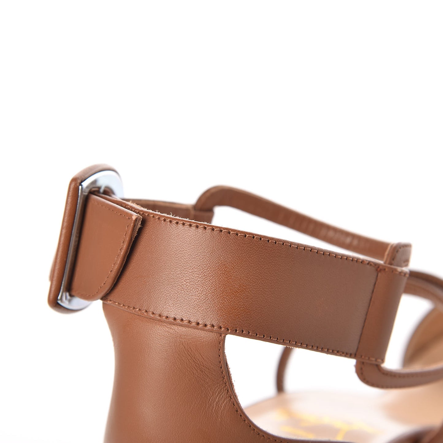 Calfskin Choca 55 Sandals 37.5 Brown