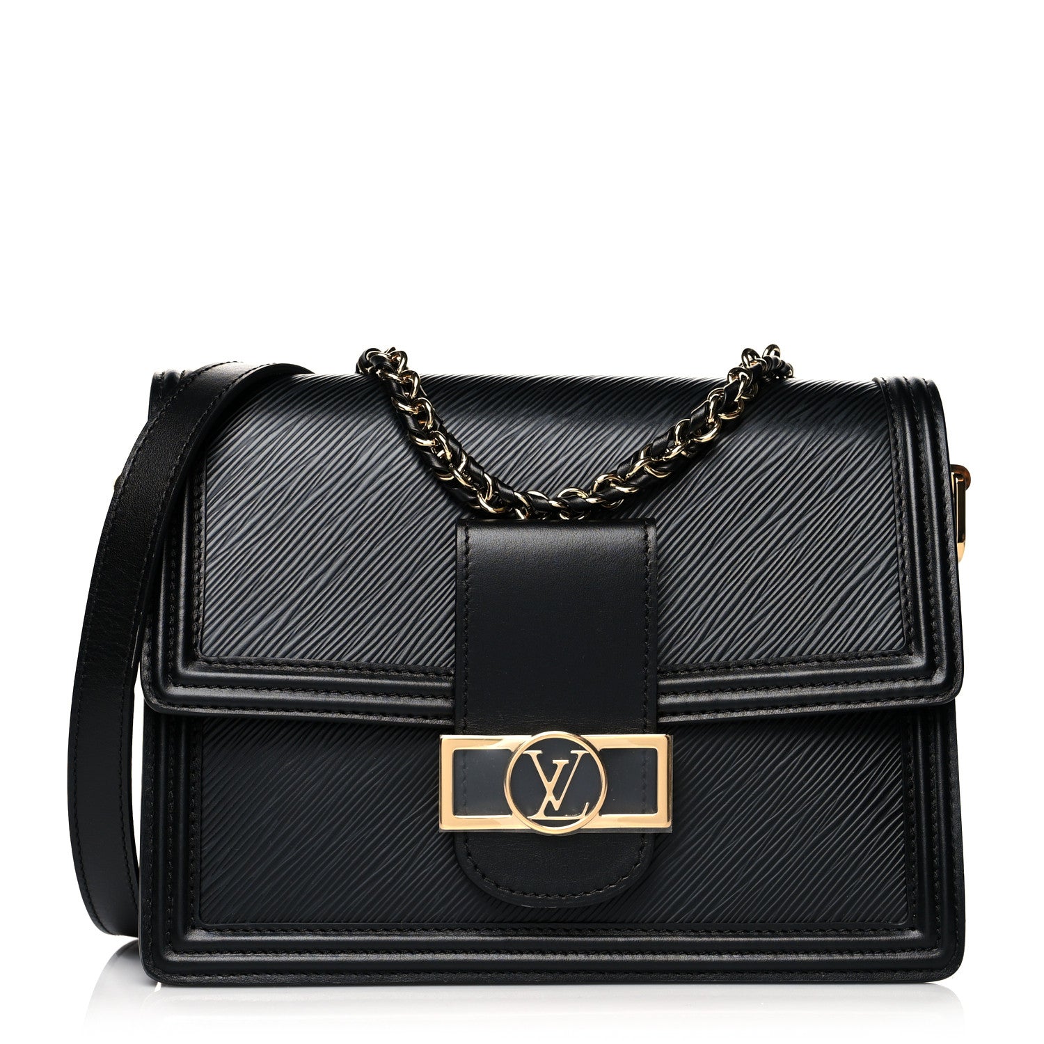 Louis Vuitton Epi Dauphine MM Black 1 of 9