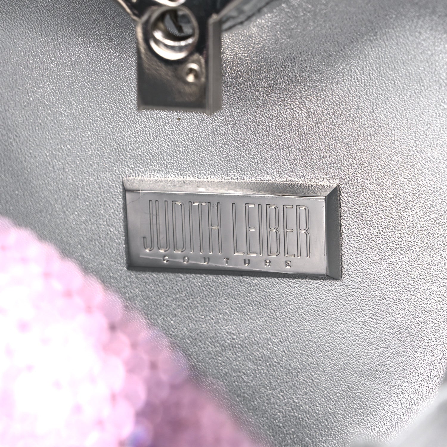 Judith Leiber Crystal Heart Minaudiere Clutch Pink 7 of 9