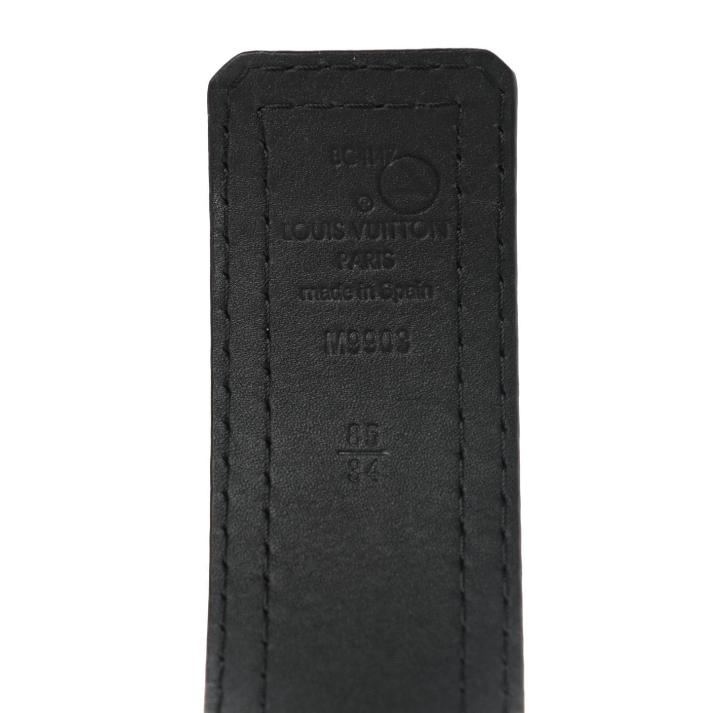 Utah LV Initiales Belt 85 34 Black