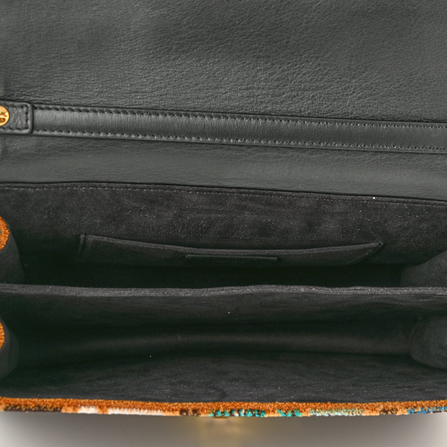 Velvet Vitello Dolce Fun Fair Kan I Shoulder Bag Tobacco Multicolor Black