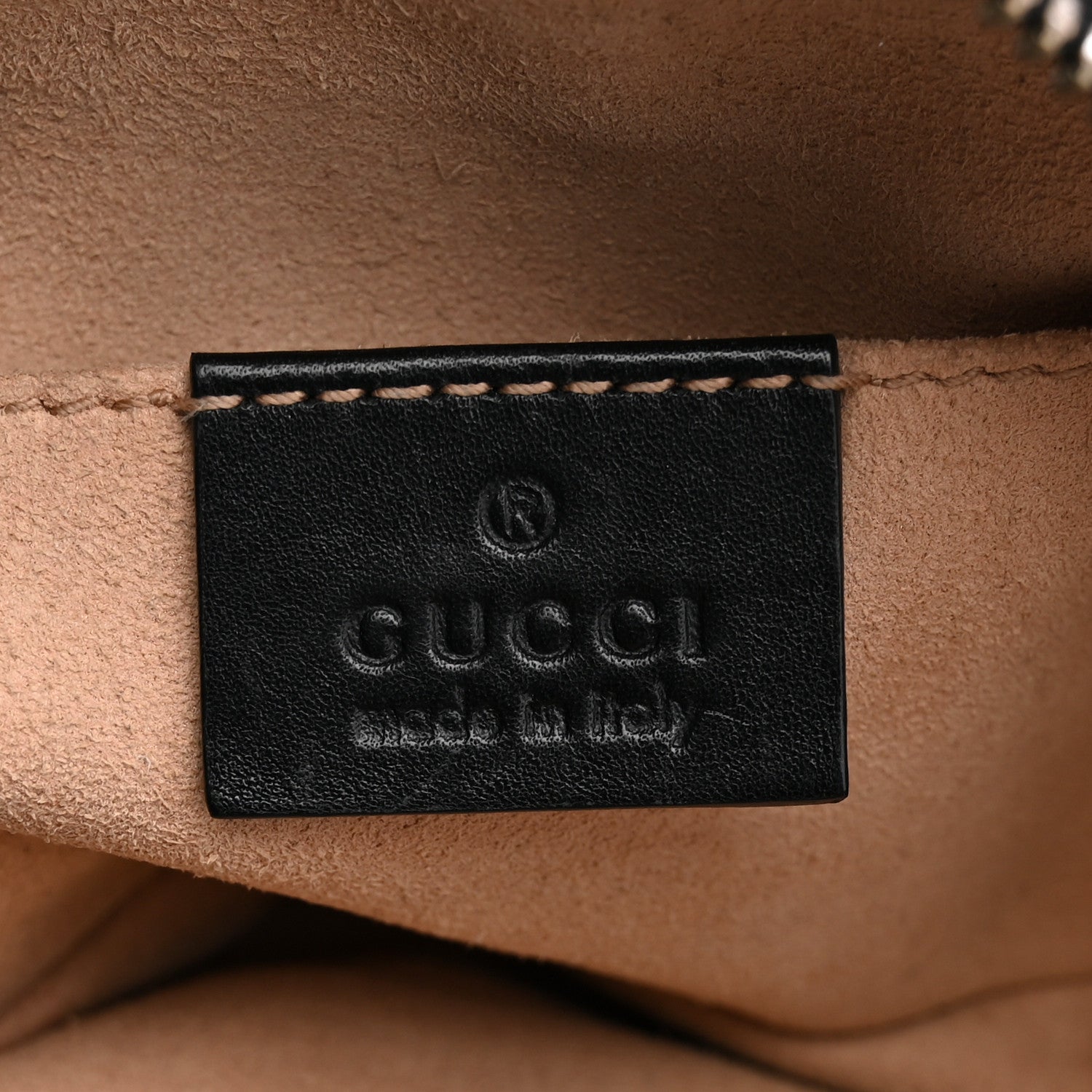 Gucci Calfskin Matelasse GG Marmont Belt Bag 75 30 Black 6 of 12