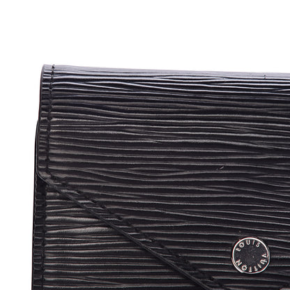 Louis Vuitton Epi Victorine Wallet Black 9 of 11