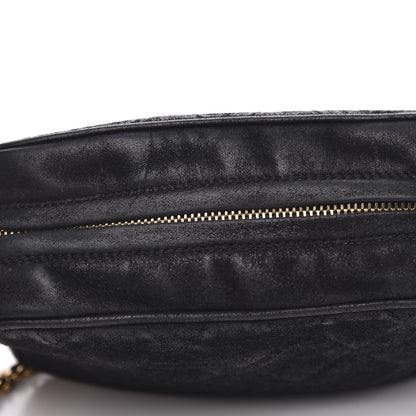 Chanel Suede Quilted Camera Case Crossbody Bag Black 8 of 16