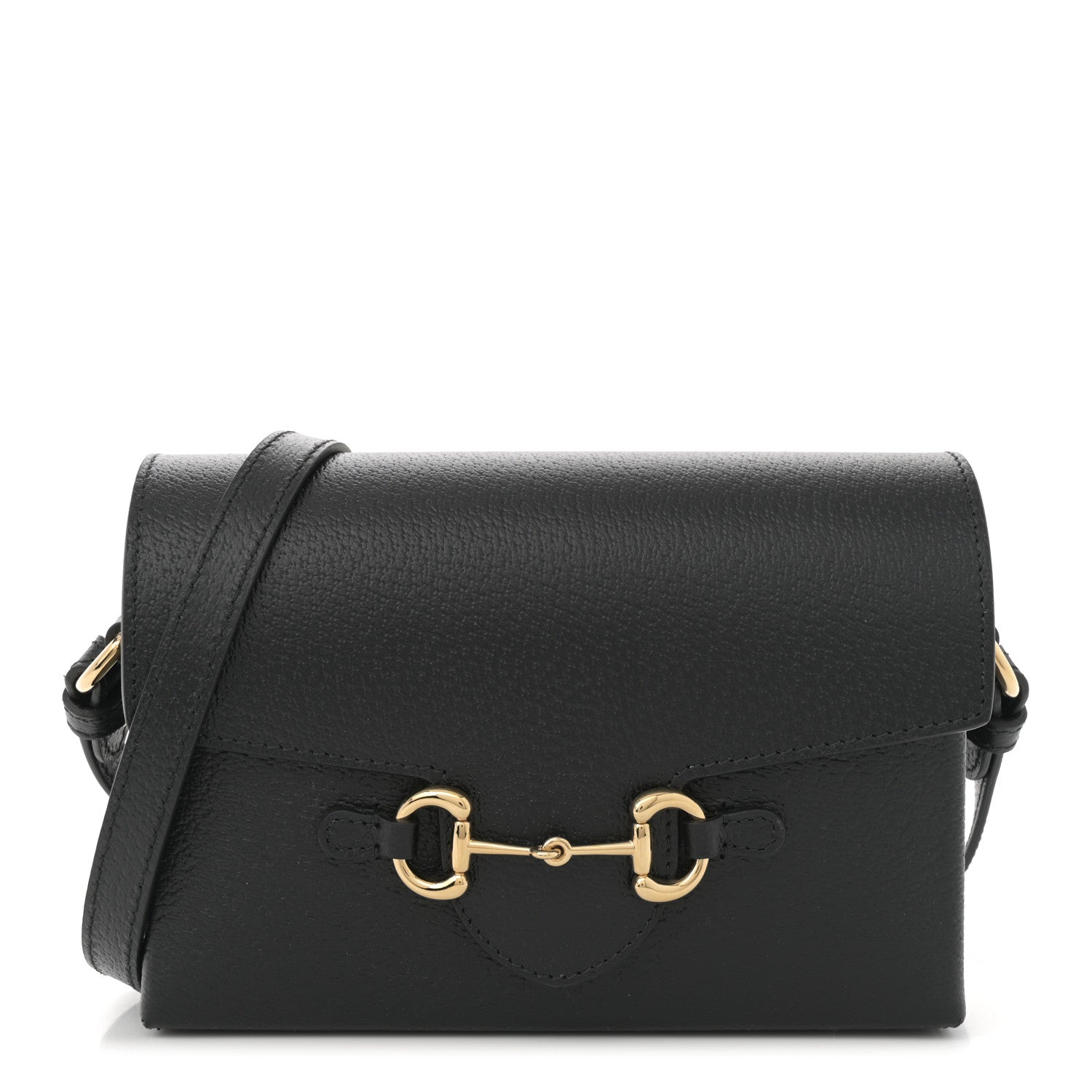 Gucci Calfskin Horsebit 1955 Shoulder Bag Black 1 of 10