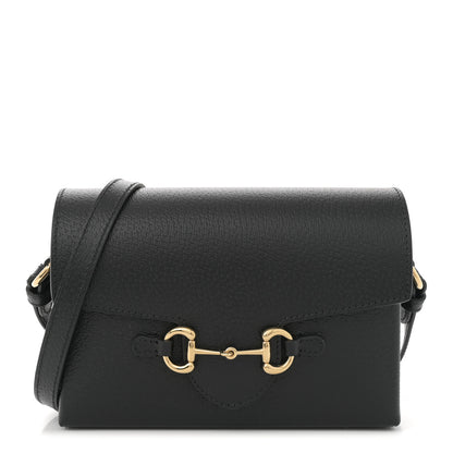 Gucci Calfskin Horsebit 1955 Shoulder Bag Black 1 of 10