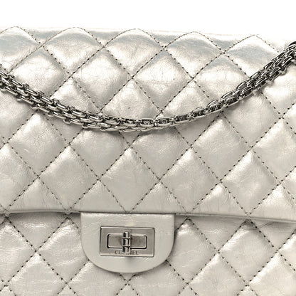 Chanel Metallic Lambskin Quilted 2.55 Reissue 226 Flap Silver 8 of 11