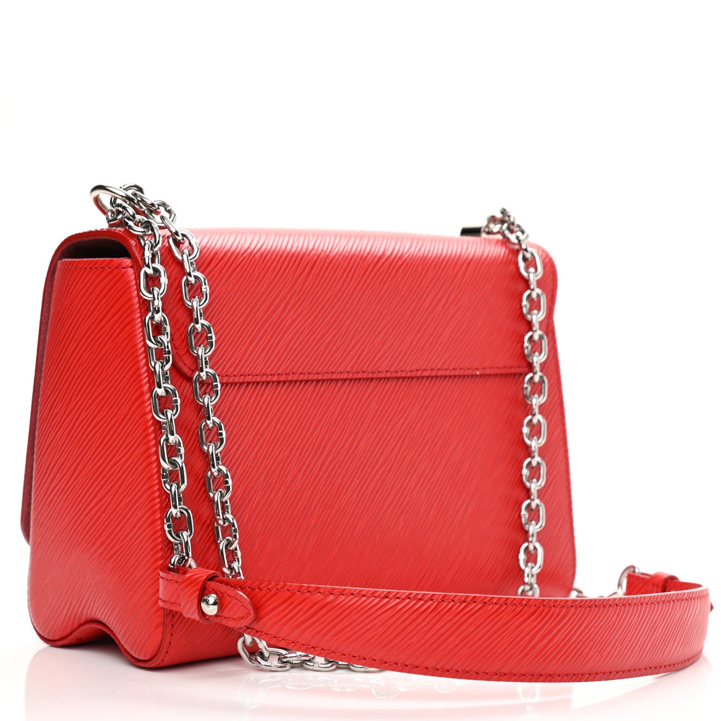 Epi Twist Shoulder Bag MM Coquelicot