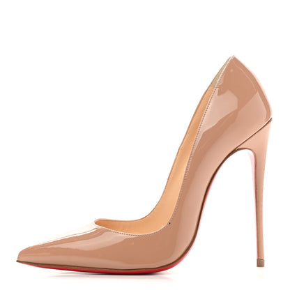 Christian Louboutin Patent So Kate 120 Pumps 36 Nude 2 of 10