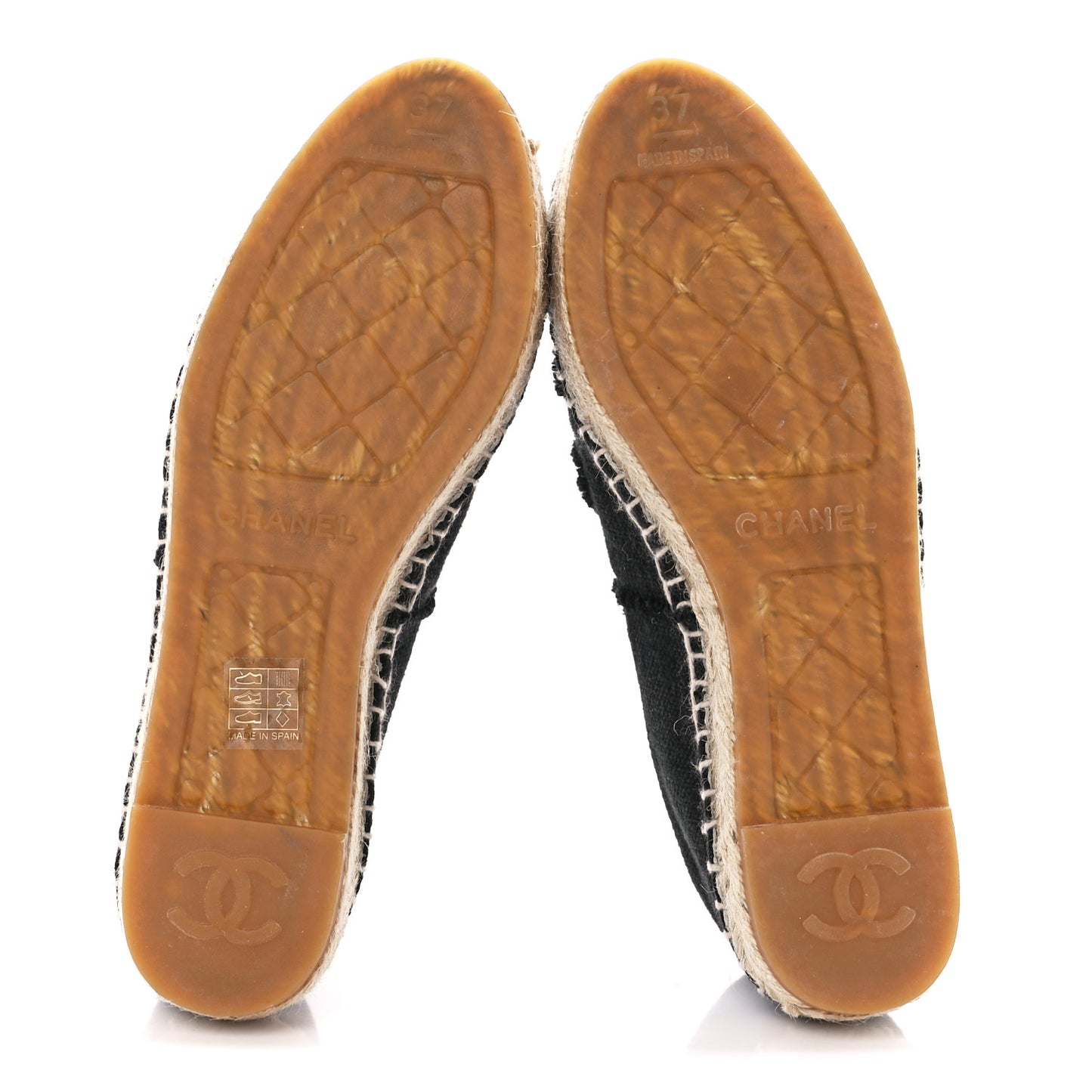 Denim Toile CC Espadrilles 37 Black
