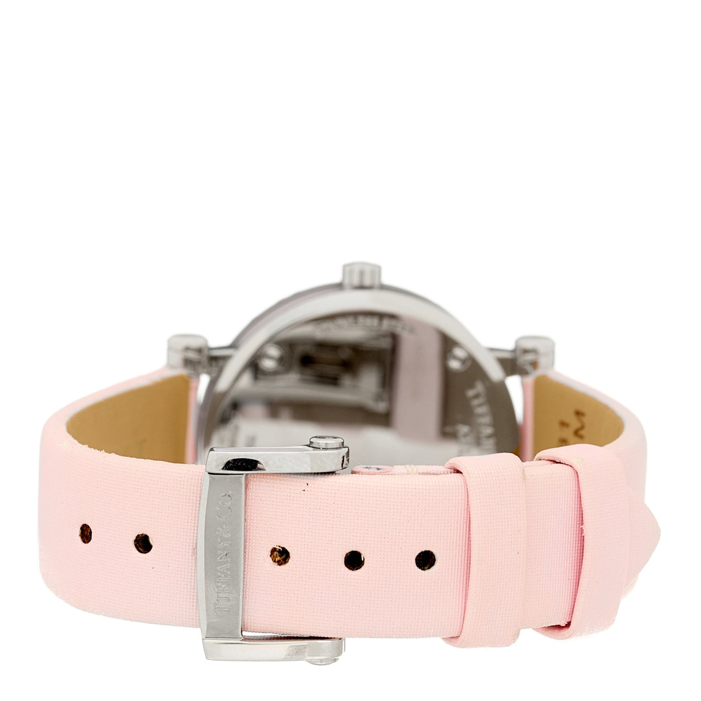 Stainless Steel Satin 30mm Atlas Belt Quartz Watch Pink