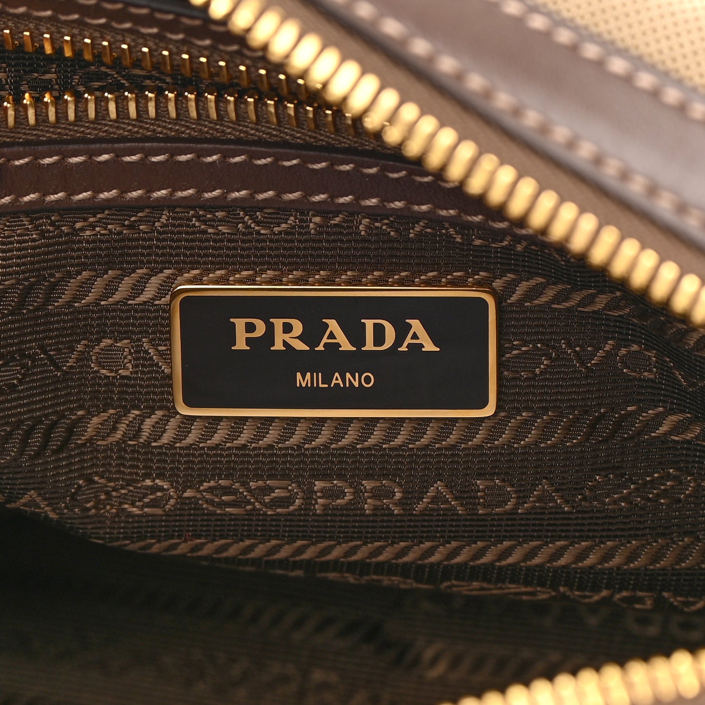 Jacquard Logo Camera Bag Corda Bruciato