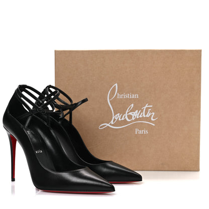 Christian Louboutin Nappa Conclusive 100 Ankle Strap Pumps 39 Black 9 of 9