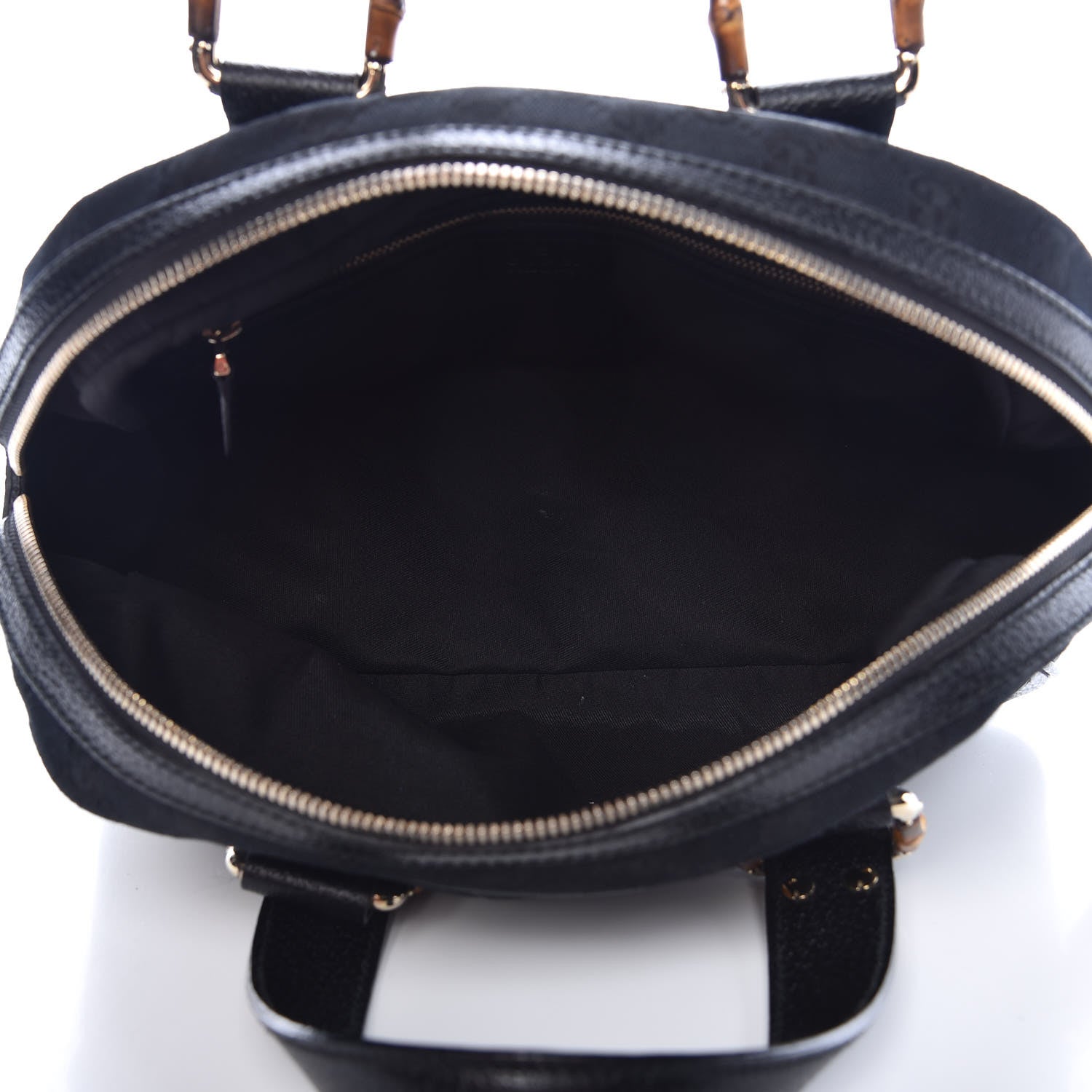 Gucci Monogram Bamboo Boston Black 5 of 7