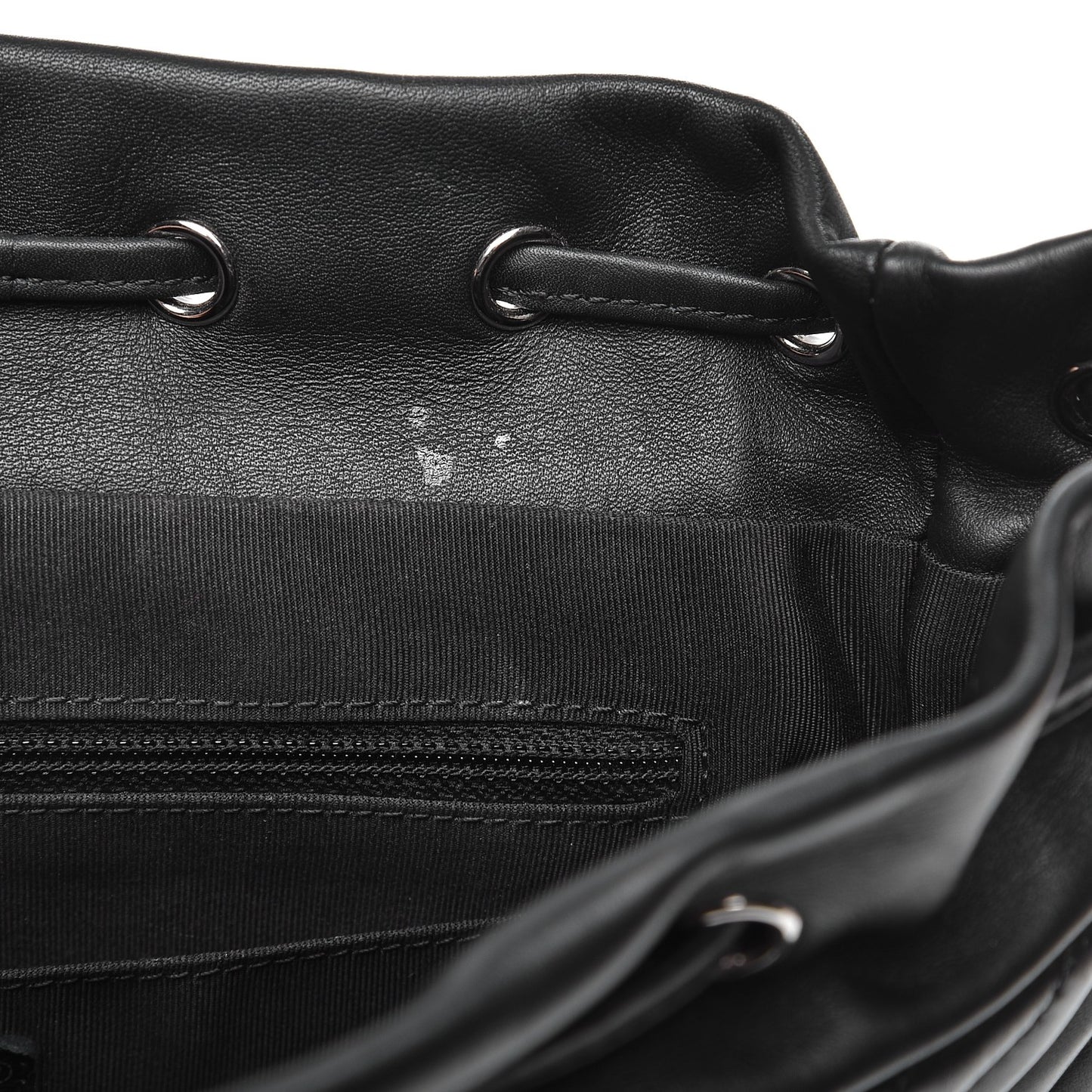 Calfskin Chevron Quilted Large Urban Spirit Backpack Black
