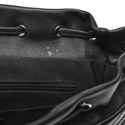 Chanel Calfskin Chevron Quilted Large Urban Spirit Backpack Black 8 of 12