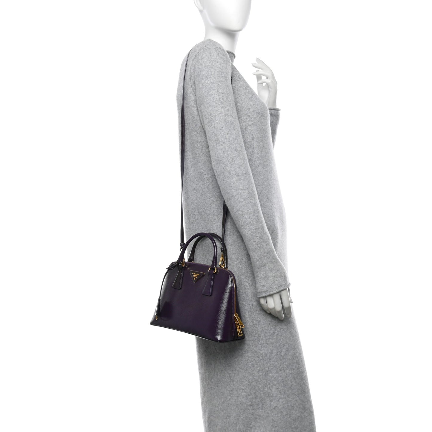 Saffiano Vernice Small Promenade Tote Viola