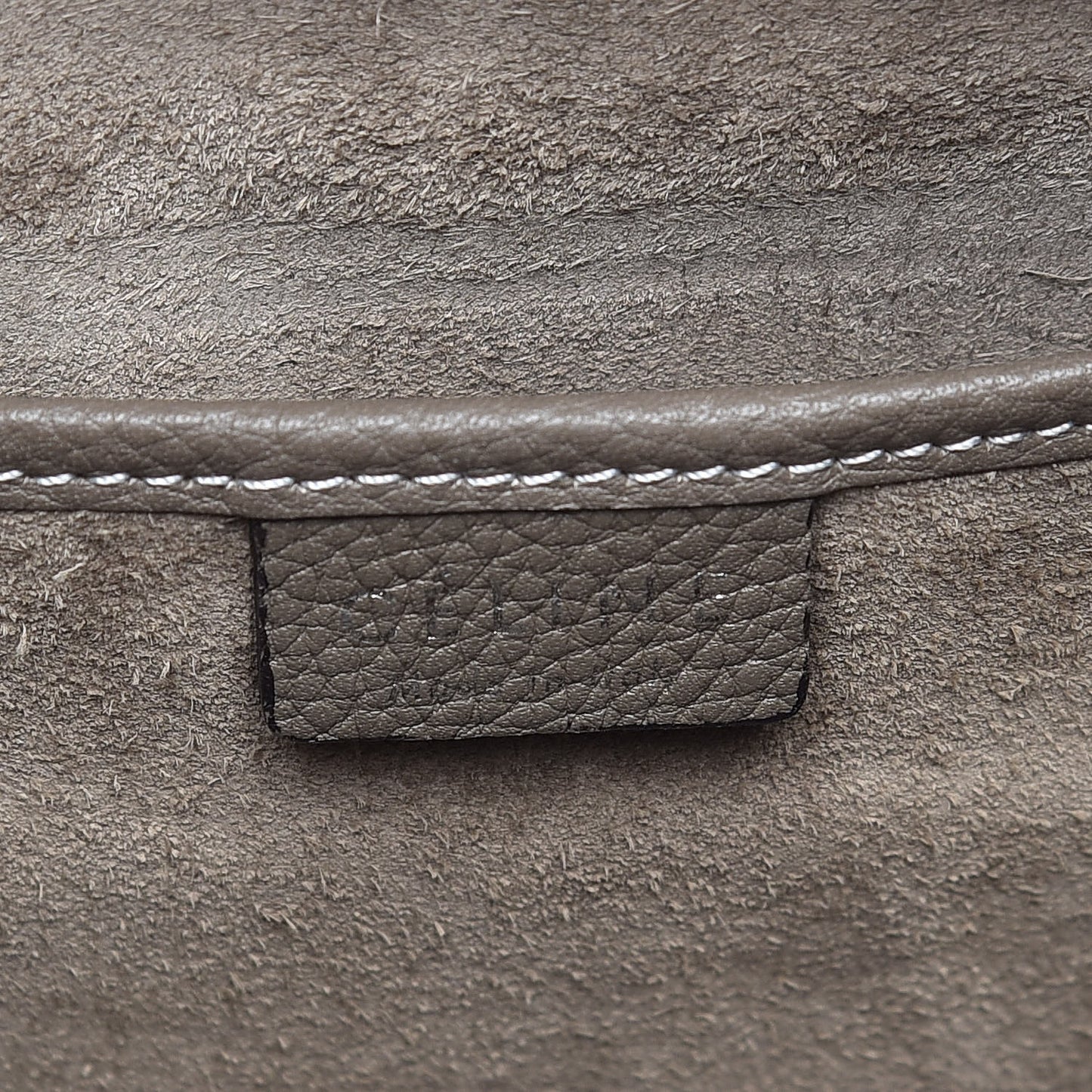 Drummed Calfskin Nano Luggage Souris