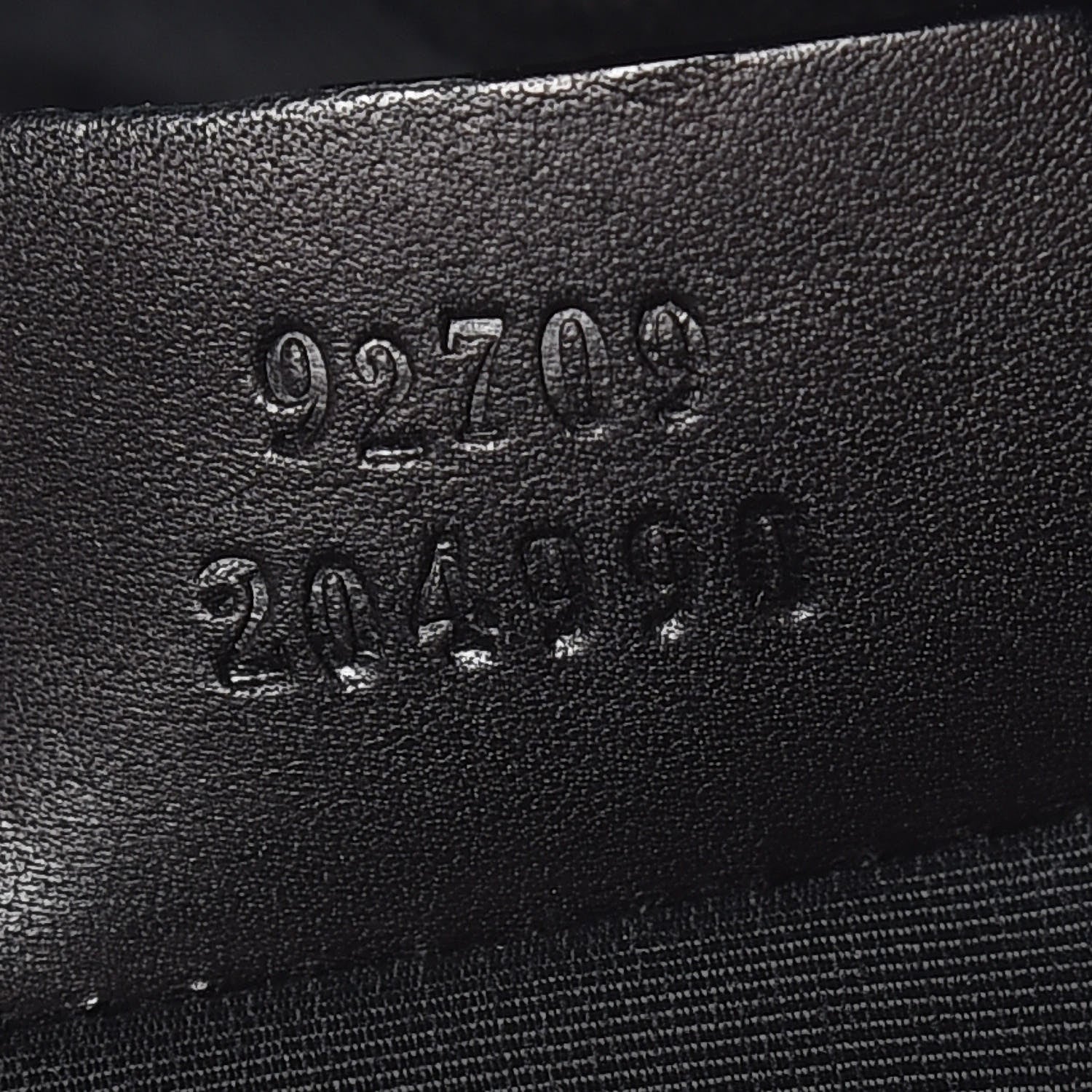 Gucci Denim Monogram Bamboo Top Handle Tote Black 7 of 13
