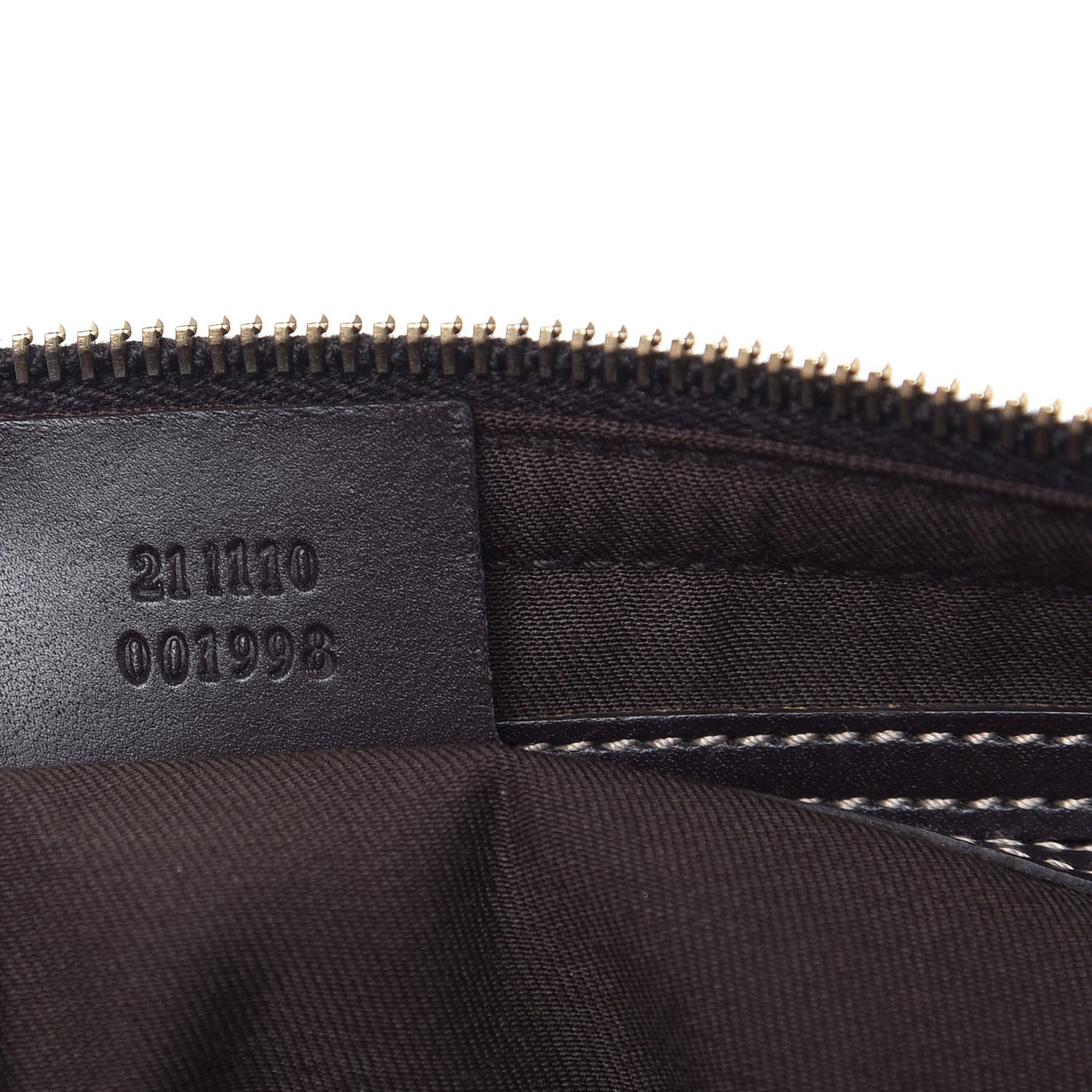 GG Supreme Monogram Belt Bag Dark Brown