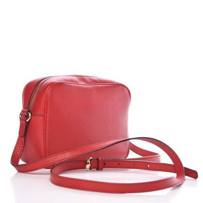 Gucci Pebbled Calfskin Small Soho Disco Bag Tabasco Red 3 of 8