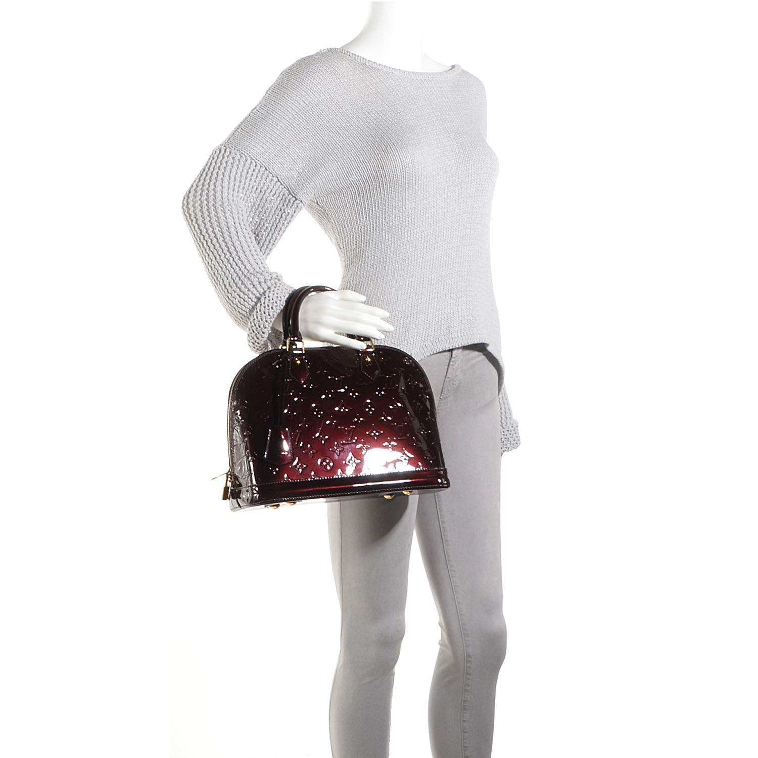 Louis Vuitton Vernis Alma PM Amarante 2 of 7
