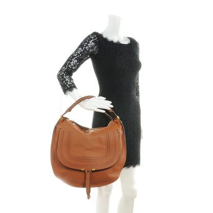 Chloe Leather Large Marcie Hobo Tan 2 of 7