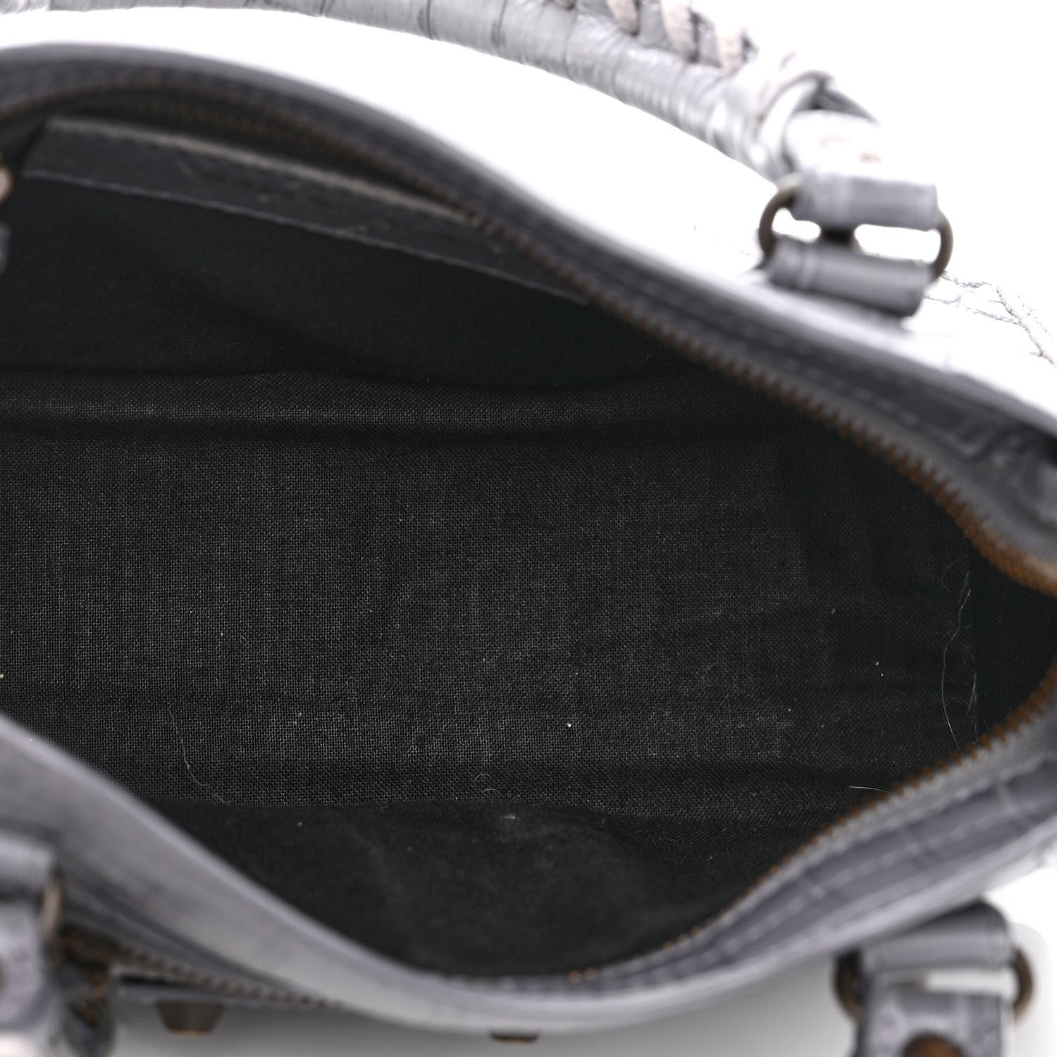 Balenciaga Calfskin Crocodile Embossed Classic Hardware Mini City Gris Beton 6 of 12