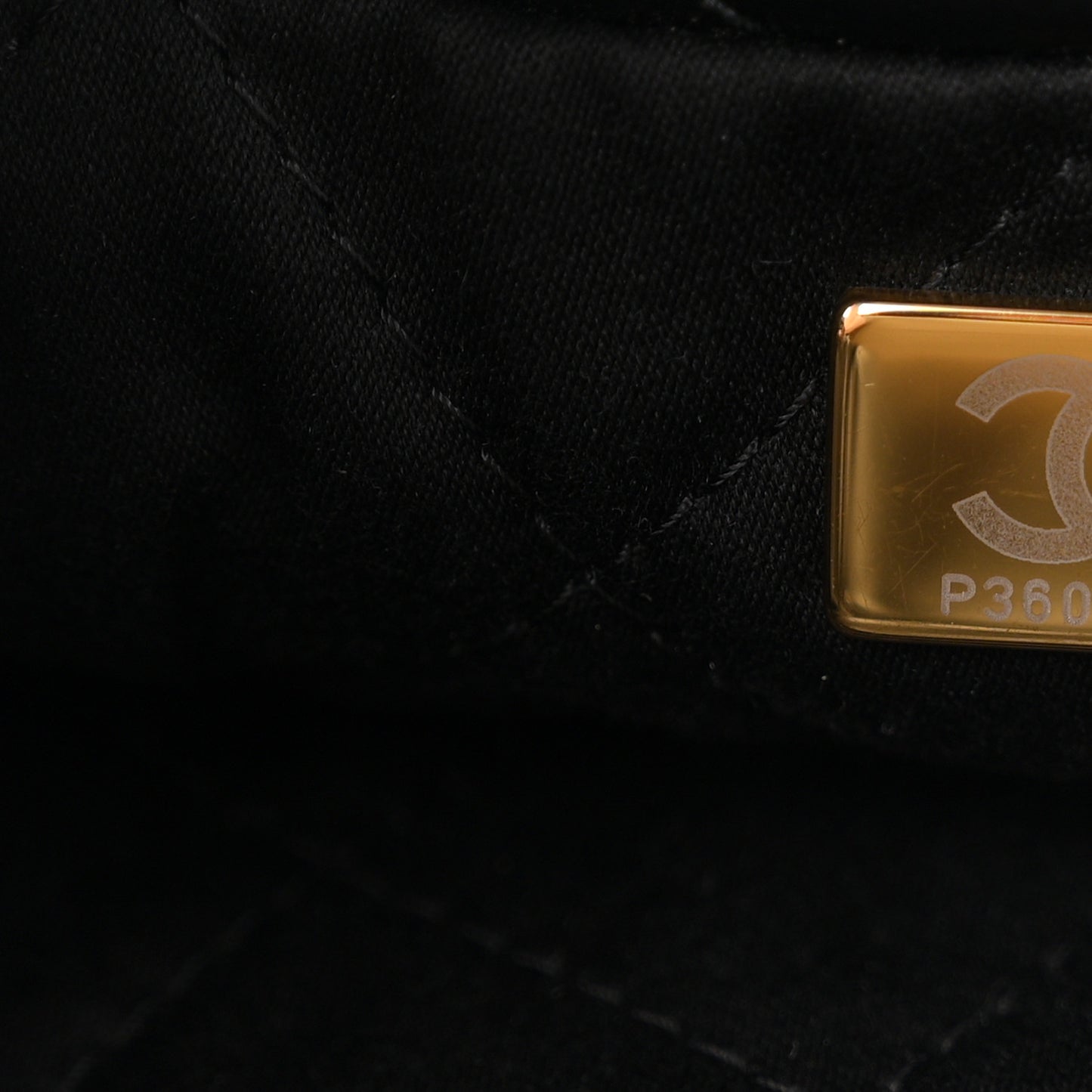 Shiny Calfskin Quilted Small Chanel 22 Black