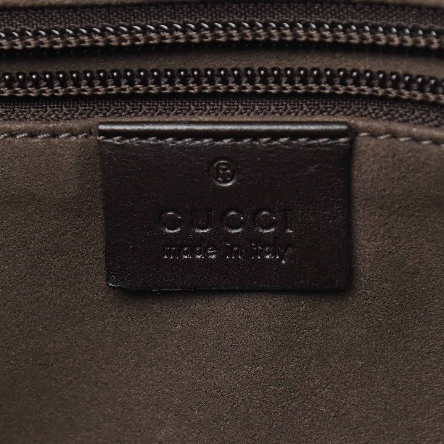 Gucci GG Supreme Monogram Medium Zippered Tote Dark Brown 6 of 10