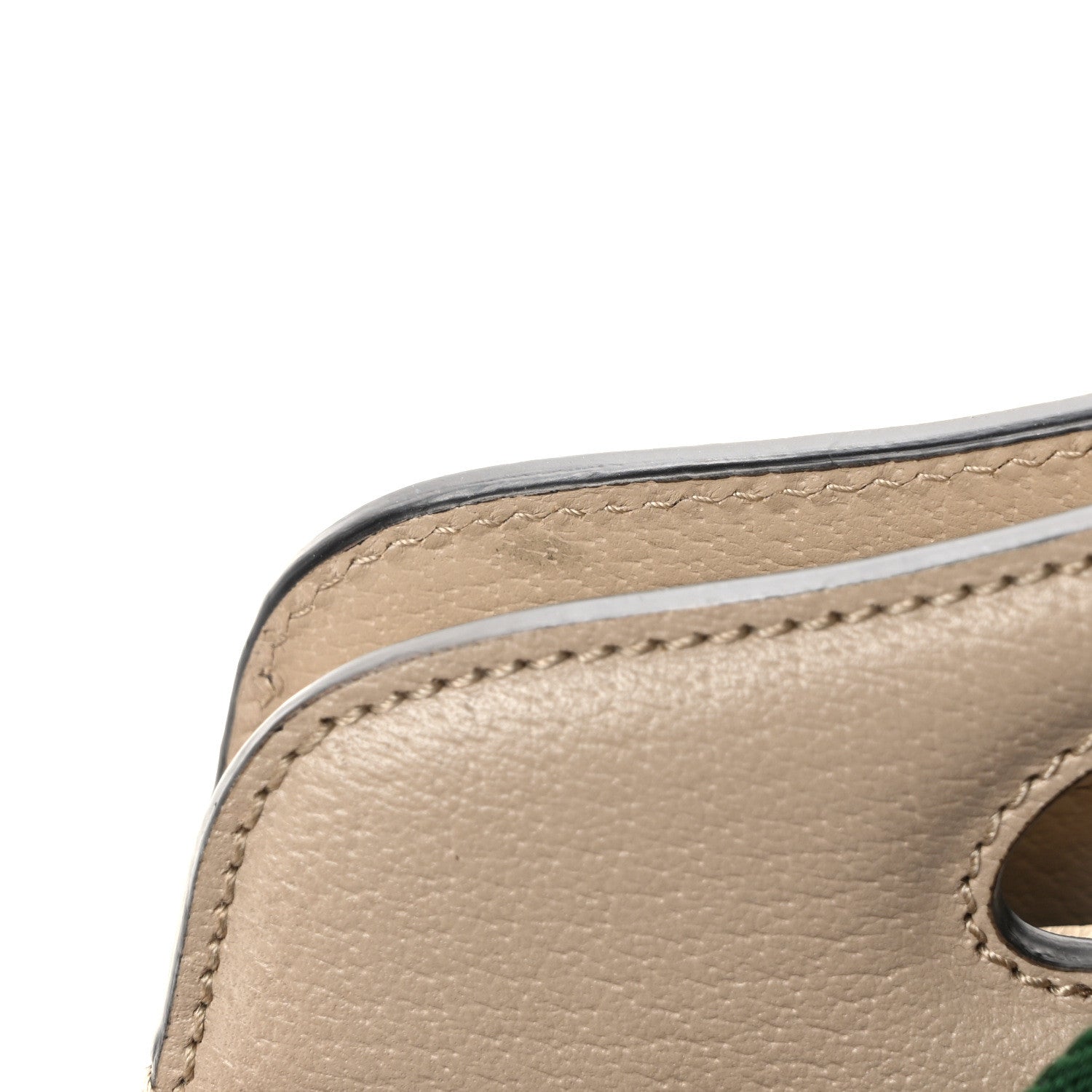 Gucci GG Supreme Monogram Textured Dollar Calfskin Web Small Ophidia Slip Handle Tote Beige Mystic White Oatmeal 12 of 13