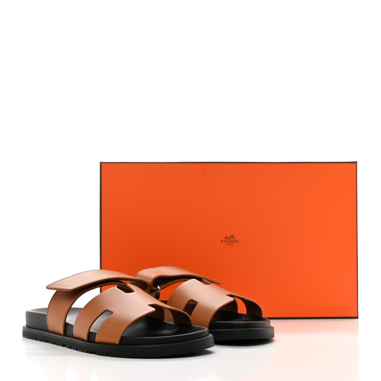 Hermes Calfskin Womens Chypre Sandals 39.5 Naturel 8 of 8
