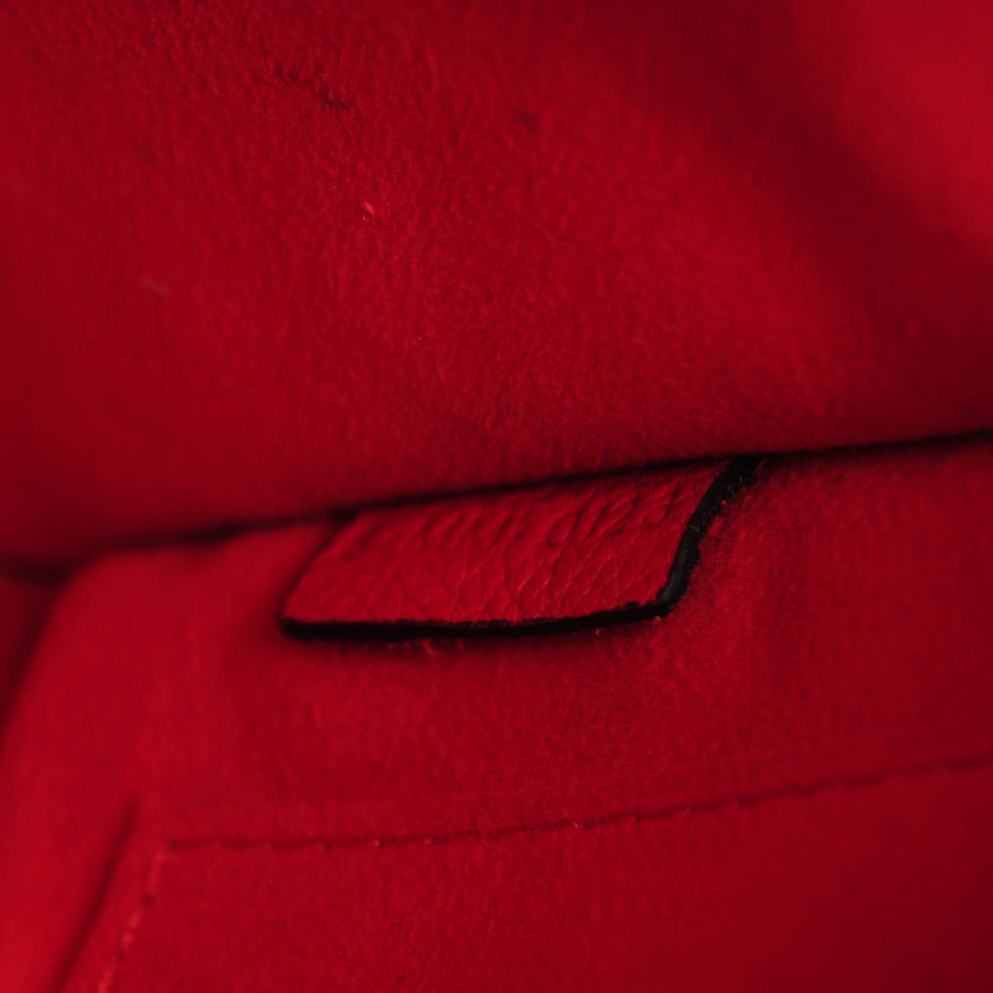 Drummed Calfskin Nano Luggage Coquelicot