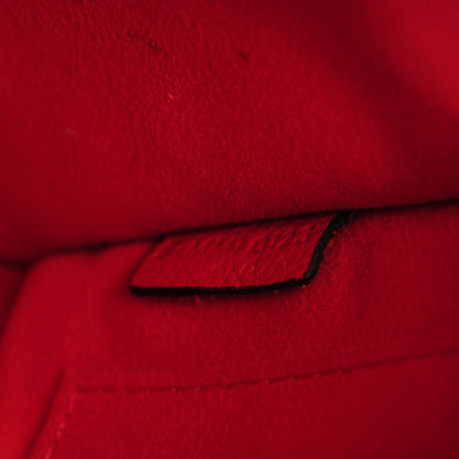 Celine Drummed Calfskin Nano Luggage Coquelicot 7 of 8