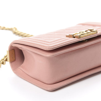 Chanel Caviar Quilted Small Boy Flap Light Pink 6 of 10