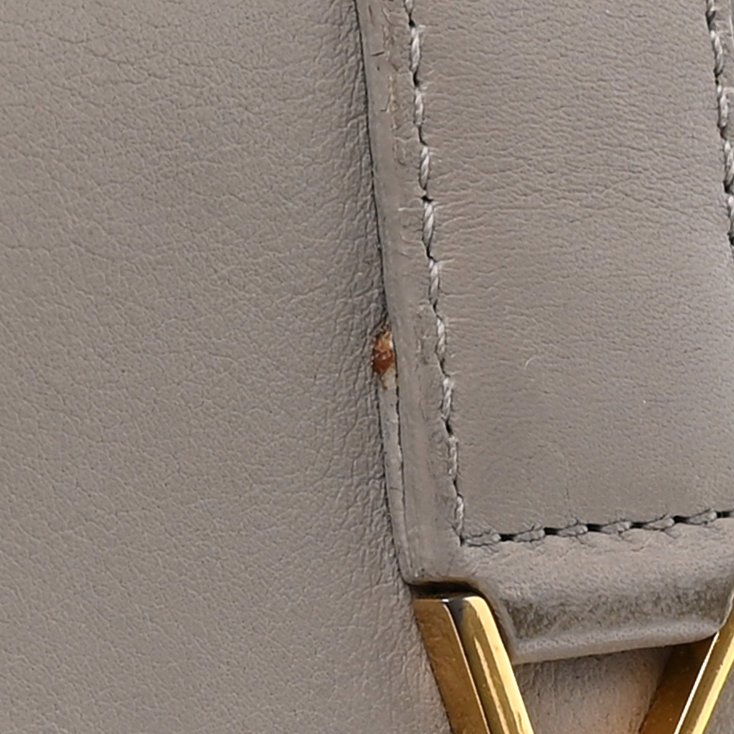 Calfskin Monogram Large Flap Wallet Grey