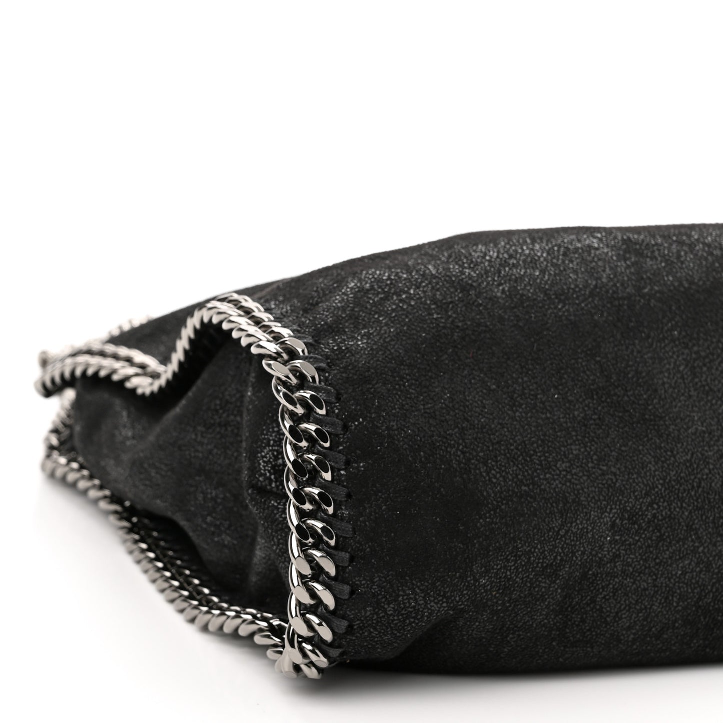 Shaggy Deer Falabella Fold Over Tote Black