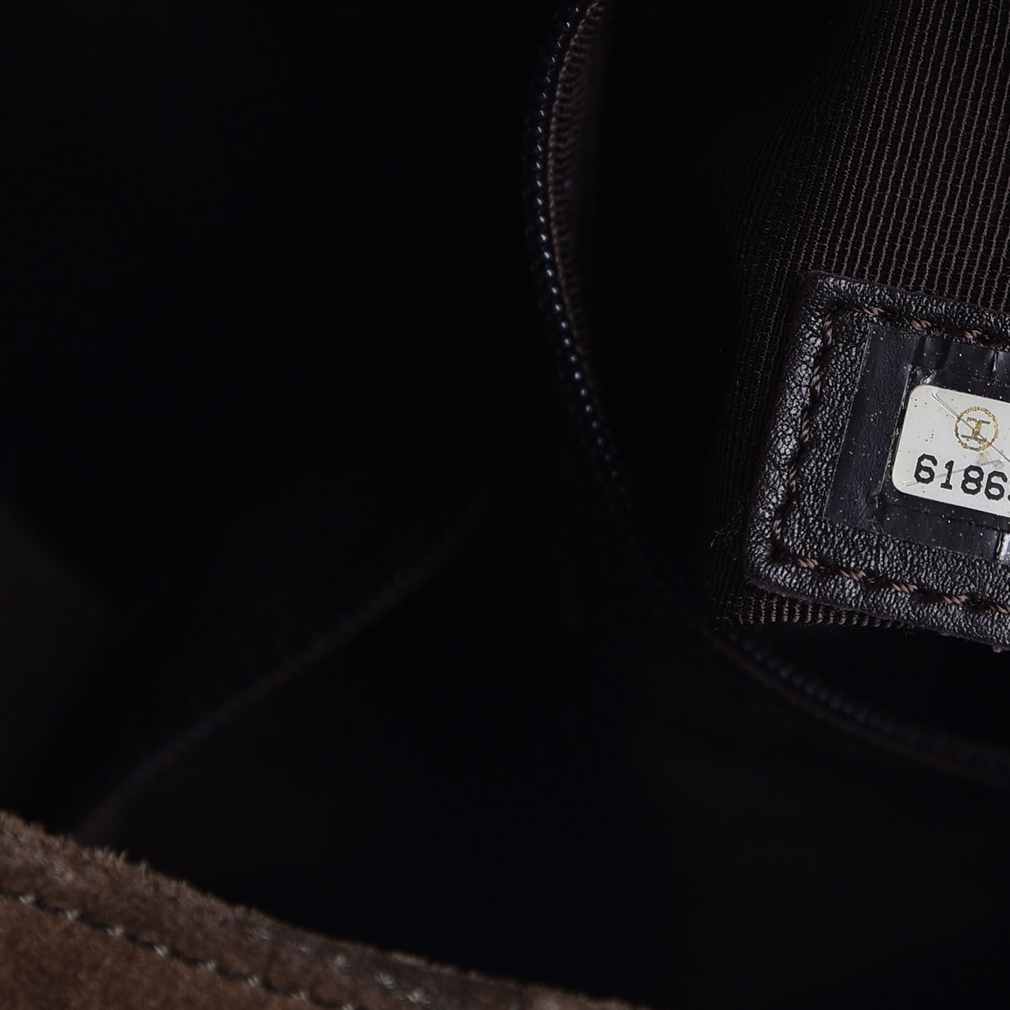 Suede Stitched Hobo Brown