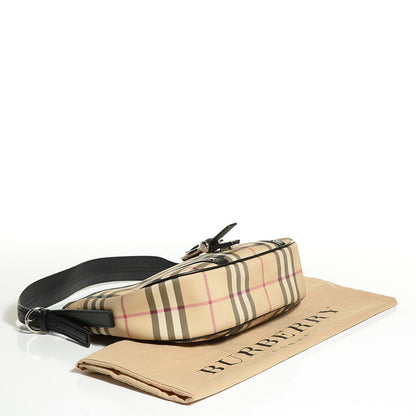 Burberry House Check Buckle Hobo Black 4 of 7