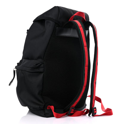 Gucci Techno Canvas Web Double Buckle Backpack Black 4 of 11