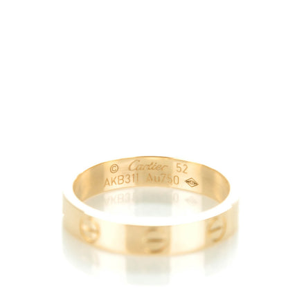 Cartier 18K Yellow Gold 4mm LOVE Wedding Band Ring 52 6 3 of 4